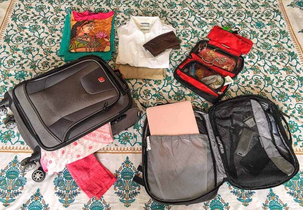 Packing for travel in India